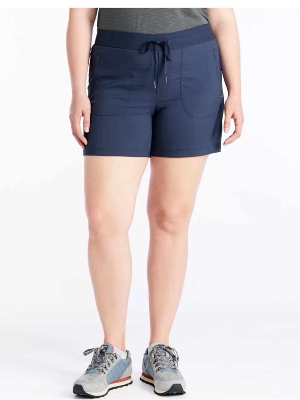 L.L.Bean Women's Vista Camp Shorts Nautical Navy UPF 50 Lightweight Quick Dry 2X